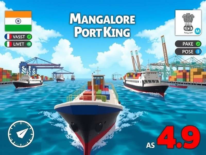 Mangalore Port King Game Cover - Indian Maritime Simulation